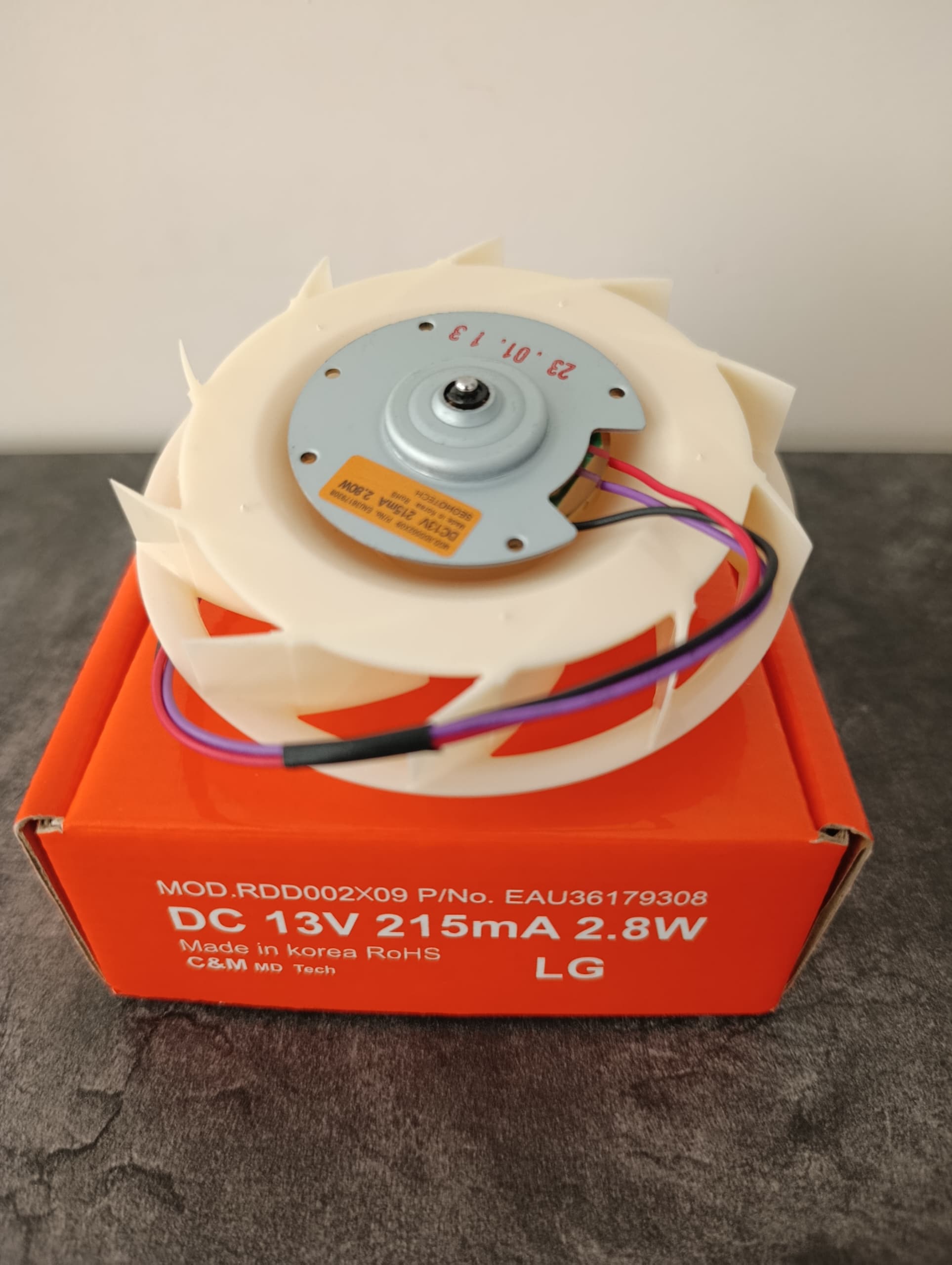 فن توربو ال جی اصلی کُره ۱۳ ولت